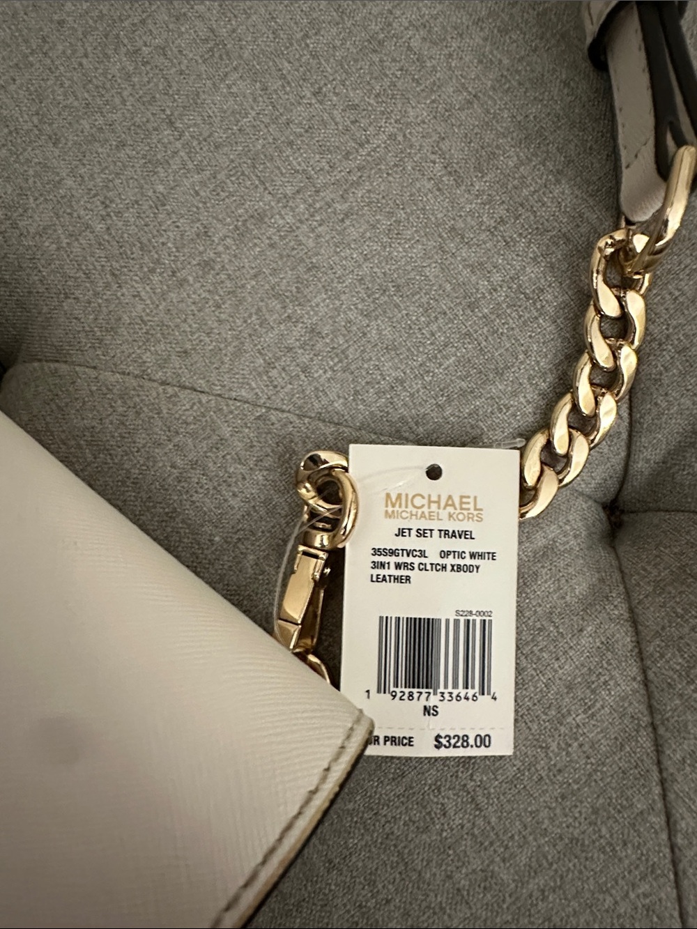 Michael Kors white Crossbody Chain Strap Shoulder Bag - Picture 3 of 8